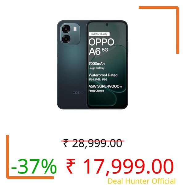 Oppo A6 5G (Sapphire Blue, 4GB RAM,128GB Storage) with No Cost EMI/Additional Exchange Offers