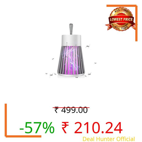 EUFLORIA Mosquito-Lamp-International-Eco-Friendly-Bug-Zapper-Electric-Shock-Mosquito-Lamp-Dual-Mosquito-Zapper-Lamp-Indoor-Insect-Trap-Portable-Killer-Lamp (White A2)