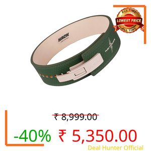 Hack Athletics Premium 10MM Adjustable Weightlifting Lever Belt -Power Lifting Belt for Men & Women for Lower Back Support, Multipurpose Gym Workouts Deadlifts Squats Powerlifting (Signature Green, S)