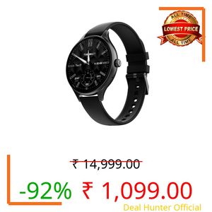 Fire-Boltt Phoenix Air Smart Watch 1.26 Round Display, Rotating Button, Wireless Charging, Ultra Lightweight Metal Body,
