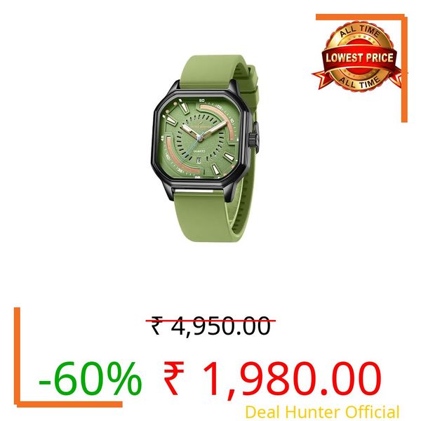 Daniel Hechter Paris Rivoli Collection Modern Analog Watch for Men with Octagon Dial and Silicon Band-DHM1003