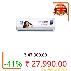 Cruise 1.5 Ton 3 Star Inverter Split AC with 7-Stage Air Filtration (2026 Model, Copper, Convertible 4-in-1, Fast Cooling, PM 2.5 Filter, Anti-Rust Tech, New BEE Rated, CWCVBM-VQ3D173, White)