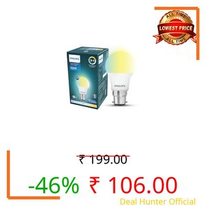 Philips SceneSwitch 12W LED Bulb | 3-in-1 Light Modes CDL-NW-WW | B22 Base | Change Brightness with Wall Switch | Energy Efficient | Pack of 1