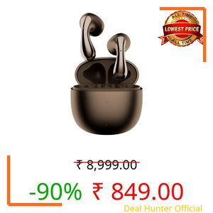 Fire-Boltt Newly Launched Aero Lite TWS Earbuds Custom EQ Wireless Bluetooth 5.4 Music & App Support 50H Playtime Fast Charging Case 50ms Low Latency for Gaming Touch Controls Brown