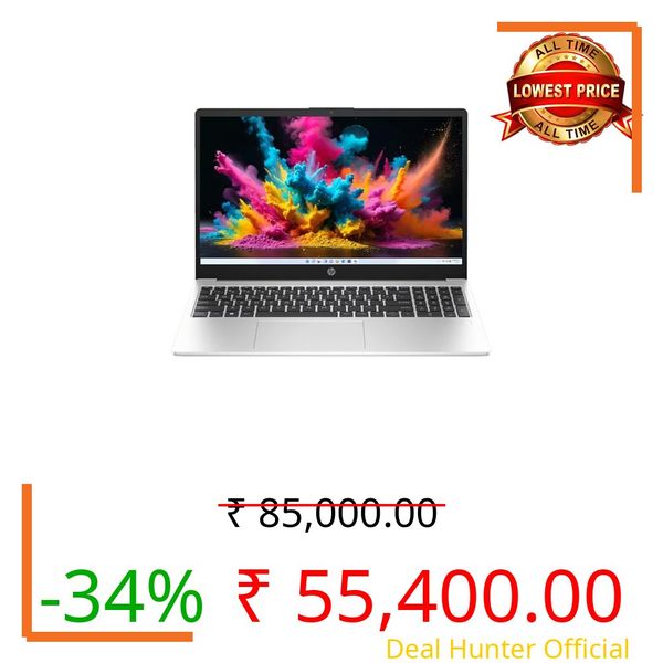 HP 15 (2026), AMD Ryzen 7 Octa Core 7735U - (8 GB DDR5/512 GB SSD/AMD Radeon 680M Graphics/Windows 11 Pro) Thin & Light Business Laptop/15.6" FHD Display/Backlit + Fingerprint/Silver/1.5kg/MS Office