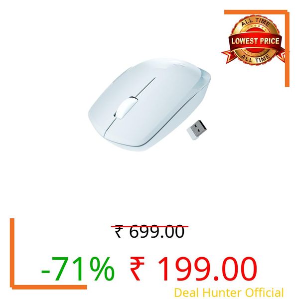 Zebronics Wireless Mouse, 2.4GHz, 3200 DPI, 3 Buttons, Comfortable & Ergonomic, USB Nano Receiver, On/Off Switch, Power-Saving Mode, Works on Most Surfaces, for Mac | Laptop | Computer (Freego, Blue)