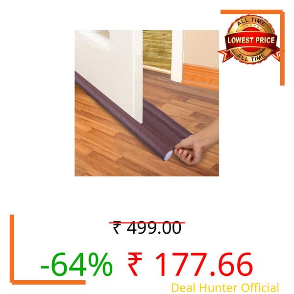 PVC Door Guard(39 Inches, Pack of 3) Gap Filler for Door Bottom Seal Strip - Sound-Proof, Reduce Noise, Energy Saving Door Stopper for Reduce Door Dust, Door Guard for Home(Brown) (3)