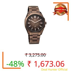 Fastrack Vyb Quest with Quartz Analog Brown Dial Brown Zinc Alloy Strap Watch for Men - FV30042QM01W