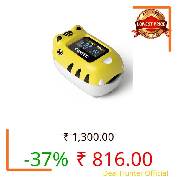 CMS50Q1 Kids Digital Finger Pulse Oximeter, SpO2 and Pulse Rate Monitor with Pulse Waveform, Bar Graph, Adjustable Display Mode & Brightness, Voice & PR Sound Alerts, Auto Power-Off, Low Battery Indicator
