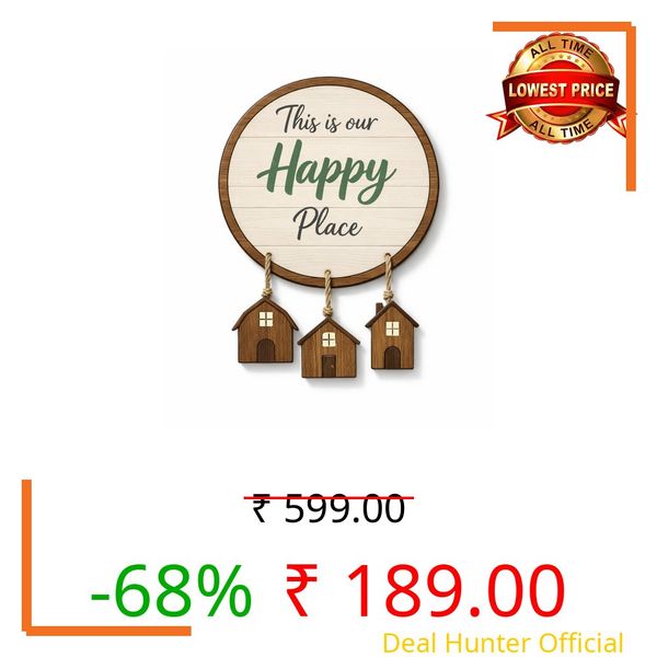 GiftOday Wooden Wall Hanging for Home & Kitchen Decor | Inspirational & Decorative Wall Art for Living Room, Bedroom, Kitchen & Office | Modern Rustic MDF Wall Hanging Ornament