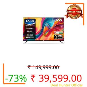 VW 165 cm (65 inches) Pro Series 4K Ultra HD Smart QLED Google TV VW65GQ2