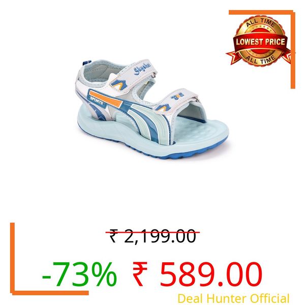 G&D Skyshot Unisex Kids Sandals with Mesh Sole EVA Cushion Material for all-day Comfort & Breathable, Lightweight |Stylish Indoor & Outdoor | Causal Sandals