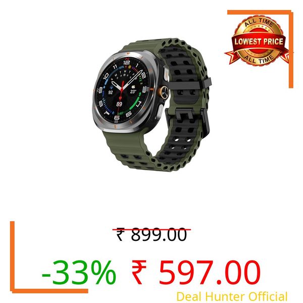 Compatible with Samsung Galaxy Watch Ultra 2 Strap Silicone Ocean Band Soft Replacement Bands for Galaxy Ultra 47mm 2025 2026 Women Men