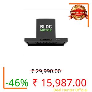 Faber Atom 75cm 1500m³/hr BLDC Autoclean Filterless T-Shape Chimney|Built In Oil Collector|Touch & Gesture Control|8Yr Motor,2Yr Comprehensive Warranty by Faber | Hood ATOM BLDC TC FL HC SC BK IN 75