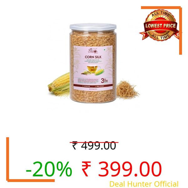 The Indian Chai - Corn Silk Tea 100g | Herbal Infusion | Caffeine Free Drink | Traditionally Used Herbal Threads for Daily Wellness |
