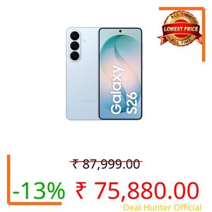 Samsung Galaxy S26 5G (Sky Blue, 12GB RAM, 256GB Storage)_with Other Offers