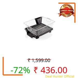 Dish Rack Utensils Basket Drainer & Dish Drainer Basket forKitchen/Utensil Stand forKitchen/Dish Drying Rack with Drainer/Bartan Stand/Dish Rack for Kitchen