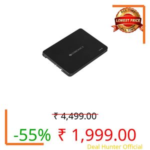 ZEBRONICS 128GB SSD, 2.5 Inch Internal Drive, 550MB/s Read & 500MB/s Write, Faster Than HDD, Low Power Consumption, Silent Operation, S.M.A.R.T Support, High Performance Storage (SD13A)