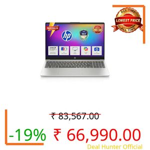 HP OmniBook AMD Ryzen 5 New AI 330 Processor (24GB DDR5 Ram, 1TB SSD), Anti-Glare,15.6''/39.6cm FHD, Win11,Office24, Silver,1.7kg, FHD Camera with Shutter, Fingerprint Reador, Backlit KB fn0074AU