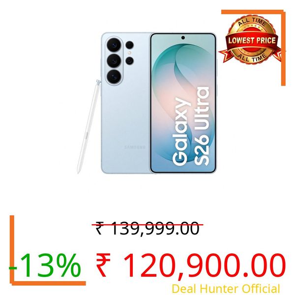 Samsung Galaxy S26 Ultra 5G (Sky Blue, 12GB RAM, 256GB Storage)_with Other Offers