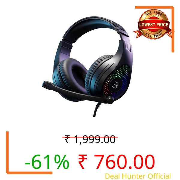 BESTOR RGB Wired Gaming Headset with Mic | 43mm Hi-Res Audio Drivers 135° Rotatable Noise-Isolating Microphone | Dual USB + 3.5mm Jack | Multi-Platform Gaming Headphones