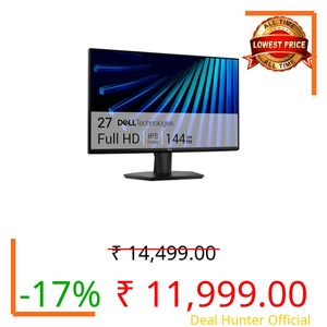 Dell SE2726H 27" FHD (1920 x 1080) 144Hz 1ms IPS (In-Plane Switching) Display, AMD FreeSync, TÜV 3-Star 2X HDMI, Tilt