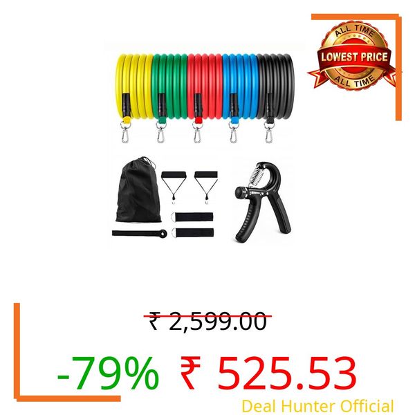 Durafit91™ Resistance Bands Set of 5(10 to 150 kg), Pull Up Bands forUnisex, Exercise Bands for Strength Training, Home Workout, Gym Fitness, Stretching,Mobility,Yoga,Crossfit &Physical Therapy
