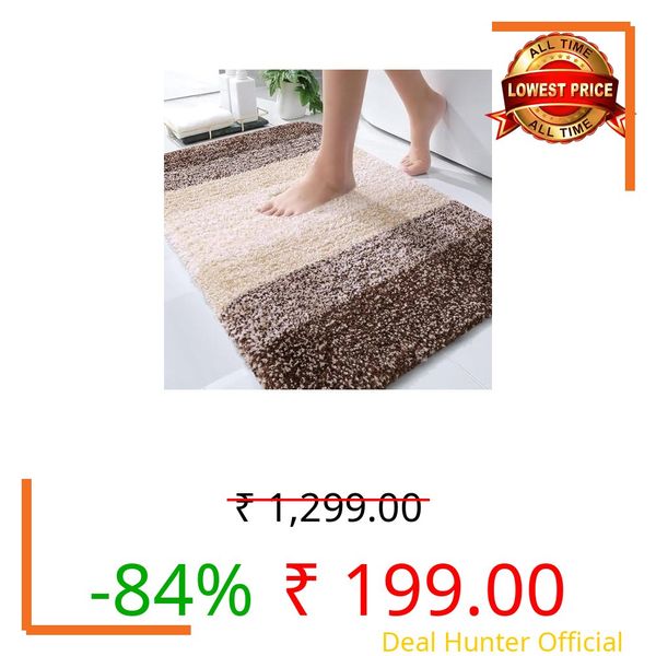 How Nice Door Mat for Bedroom,Bathroom,Kitchen,Home,Entrance,Room Mats,Foot Matt,Floor mat,Main Door,Rug Non Slip Mats,Door Mate,Floor Mat Soft Door Mat,Door Matt (Stripe Mat Brown)