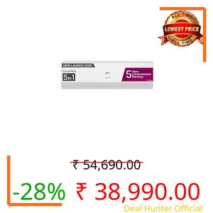 Godrej 1.5 Ton 5 Star,New Star rated, 5 Years Comprehensive Warranty, AI powered, 5-In-1 Convertible Cooling Inverter Split AC (Copper, Heavy Duty Cooling at 52 °C, AC 1.5T EC HIC 18J5TG WA, White)