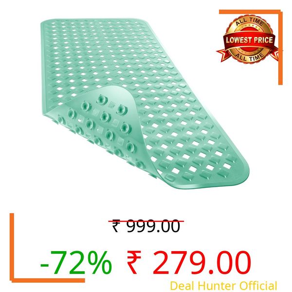 VHKD PVC Bathroom mat Anti Slip Rectangle (Mgreen 70x40cm)
