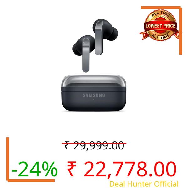 Samsung Galaxy Buds4 Pro (Black) in-Ear Wireless Earbuds with Hi-Fi Audio | Adaptive ANC 2.0 and EQ 2.0 | 2-Way Speaker | 360-Audio | Voice Detect | Live Translation | Head Gesture | IP57
