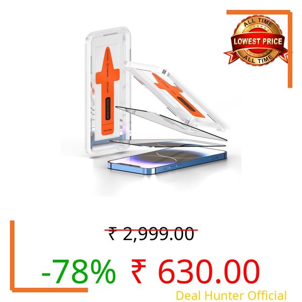 UNBREAKcable Tempered Glass Screen Protector for iPhone 16 / iPhone 15 Full Coverage, 9H Hardness, Bubble-Free Easy Installation, Scratch & Impact Resistant, Pack of 2 (By ohonesty)