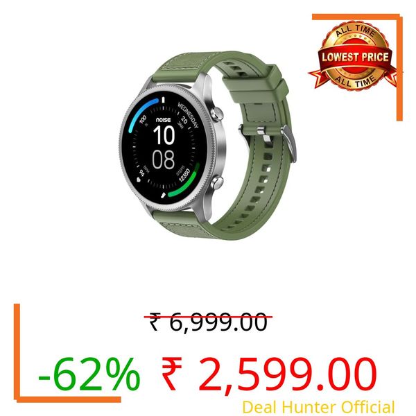 NoiseFit Halo Limited Edition 1.43" AMOLED Display, Bluetooth Calling Round Dial Smart Watch, Premium Metallic Build, Always on Display, Smart Gesture Control, 100 Sports Modes (Jade Alloy)