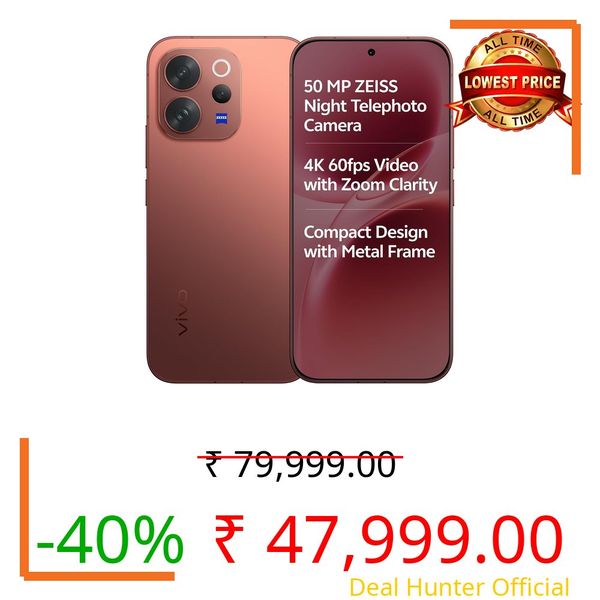 vivo V70 5G (Passion Red, 12GB RAM, 256GB Storage)