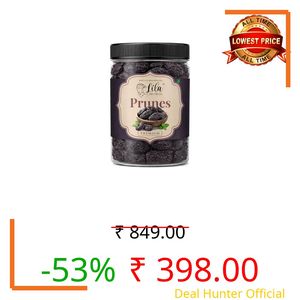 LILA DRY FRUITS Premium Prunes 500 gms Dried Plums | Naturally Sweet Pruune Soft & Juicy Dried Fruit Snack | High Fibre Healthy Snack for Daily Nutrition, Baking & Smoothies Perfect for Gifting