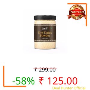 LILA DRY FRUITS Dry Dates Powder 100 gms Natural Khajoor Powder for Milk, Sweets & Baking | Fine Ground Date Natural Sweetener | Healthy Sugar Substitute Perfect for Kids Children