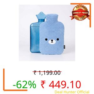 Lifelong 2000ml Hot Water Bottle with Cover | Hot Water Bag for Pain Relief, Period Cramp Comfort & Back, Feet Ache Relief with Soft Fur | Spill & Burn Free Bottle with Hot Compress (LLEHWB54)