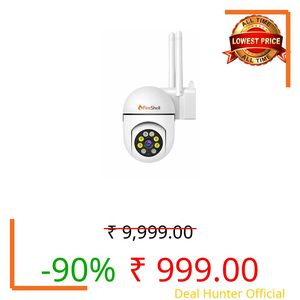 Fireshell 4MP Smart WiFi CCTV Home Security Camera with 360° Pan Tilt, Dual Light Night Vision, 2-Way Talk, Motion Detection Alerts, Mobile App Control, Indoor Surveillance Camera for Home & Office