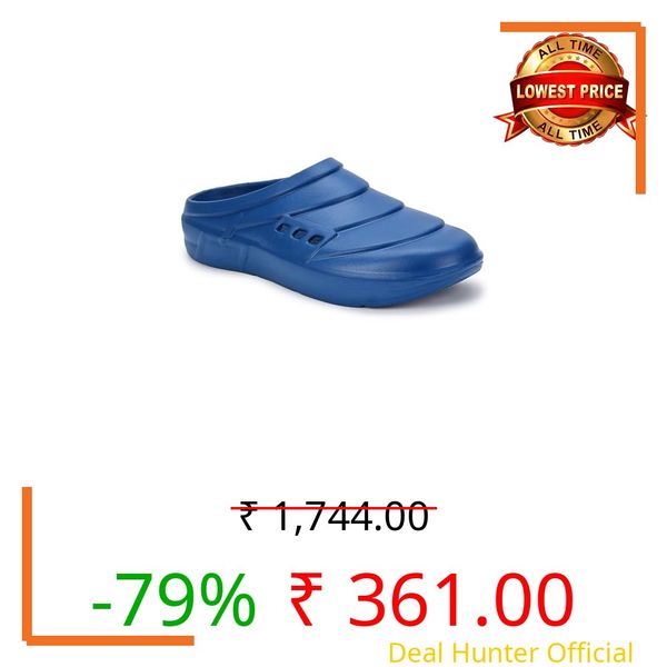 KOBURG Plasma Stylish Clogs for Men | Casual Walking Clogs | Sandals | Comfortable | Light Weight | Anti-Skid | Waterproof | Extra Soft KF-174