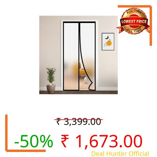 LifeKrafts Customizable Magnetic AC Curtain | Thermal Screen | Insulated | Translucent and Ribbed Design | Insect Screen, Pest Control, Privacy Screen and Dust Control, Upto Maximum 240x150cm