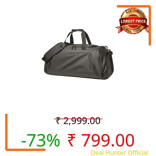 CAVALO - Be Unique 3-in-1 Convertible Gym Bag Backpack for Men & Women | Waterproof Travel Duffle Bag with Shoe Compartment & Luggage Trolley Sleeve | Cabin Luggage Trekking & Weekend Bag (Grey)