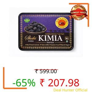 Emazing Gourmet Shahi Dates Kimia 500gram | Premium Soft & Juicy Premium Dates | Naturally Ripened