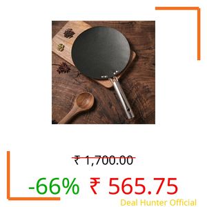 Lifelong Carbon Steel (Iron) Roti Tawa 25cm | High Heat Chapati & Paratha Tawa with Stainless Steel Handle | Naturally Seasoned Non-Stick Surface | Induction & Gas Compatible | Durable & Lightweight