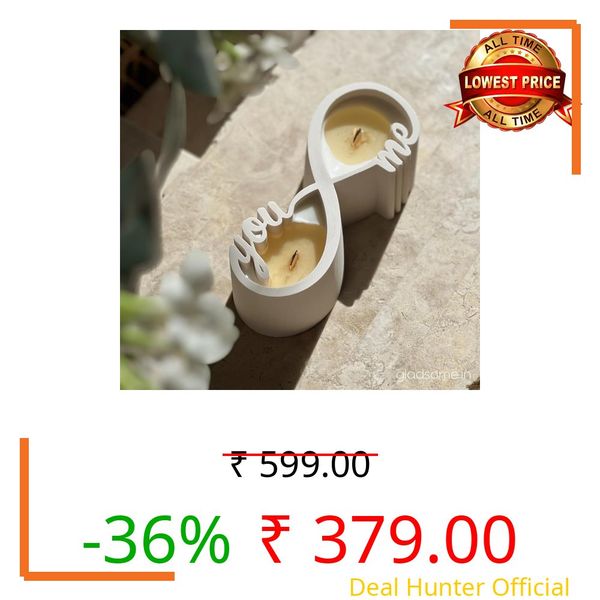 Gladsome® Concrete Sea Shell Jar Candle | Velvet Rose Aroma | 12+Hours Burn Time | Perfect for Home Decor & Gifting (H)