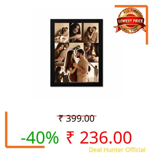 FA6 Customized Collage Photo Frame Personalized Picture Frame Gift for Best Friends, Birthday & Wall Decor Table & Wall Mount 6X8