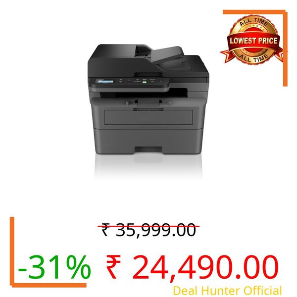 B Printer DCP-B7640DWB (New Launch) Auto Duplex Multi-Function WiFi Monochrome Laser Printer,30 PPM,Multifunction Print Scan Copy,LCD (Toner Cartridge)