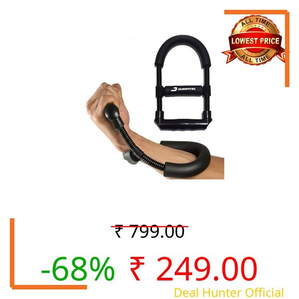 Durafit91™ Forearm & Wrist Strengthener – Grip Strengthener Fitness Equipment for Men & Women, Home & Gym Grip Workout, Black