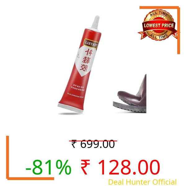 Shoe Glue for Sole Repair – 60ml Transparent Waterproof Shoe Fix Glue | Heavy Duty Quick-Drying Adhesive for Leather, Rubber, Fabric, Canvas | Strong, Flexible Shoe Repairing Glue
