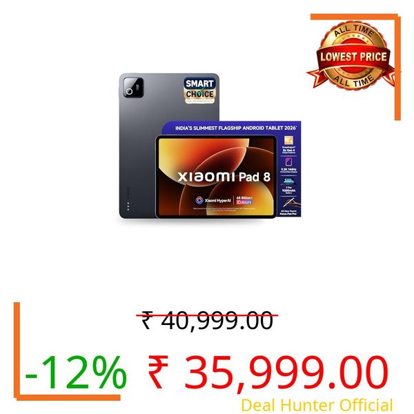 XIAOMI Pad 8 [Smartchoice] Flagship Snapdragon 8s Gen 4 |11.2" 3.2K Display | 12GB, 256GB | Ultra Slim Metal Design | 9200mAh Battery | 68 Bn+ Colours HyperAI | Wi-Fi 7 | Graphite Grey