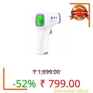 Balson Non-Contact Digital Infrared Thermometer Temperature Gun for Fever | Home | Baby | Home | Cooking | Aquarium | Fridge | Laboratory | Kids | Room Temperature (Battery Included, 3 Month Warranty)